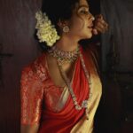 Srinda Instagram - | 𝐇𝐄𝐑𝐈𝐓𝐀𝐆𝐄 | Fine jewels that epitomize our legacy, that carry untold tales of quaint traditions and nostalgic moments - those that are part of us and our lineage! For @amaera_jewels Concept, Styling, Makeup: @shimmerme.co Saree: @raw_mango Photography, Videography, Editing: @anjanaannaphotography PR : @parummaa
