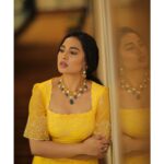 Srushti Dange Instagram - Back to my favourite colour 💛 Styled by @swethaindiranstylist Designed by @sindira_by_swethaindiran MUA by @hairandmakeupbynive Hairdo by @vishaa_hairandmakeup Photographer @dhanush__photography Jewellery @sankge #photography #happy #picoftheday #cute #srushtidange #like4like #travel #instagram #style #summer #instadaily #fitness #food #fun #beauty #srushti #smile #cookuwithcomali #music #ootd #instamood #cwc #cookwithcomali #cookwithcomali4 #cookwithcomaliseason4