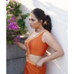 Srushti Dange Instagram - 🍊 Ft #srushtidange shot by @dxgphotographer Styled by @indu_ig Makeup @hairandmakeupbynive Hairdo @soniyarameshbabu_muah Outfit @yaradesigners Jewelry @thegarnet.in