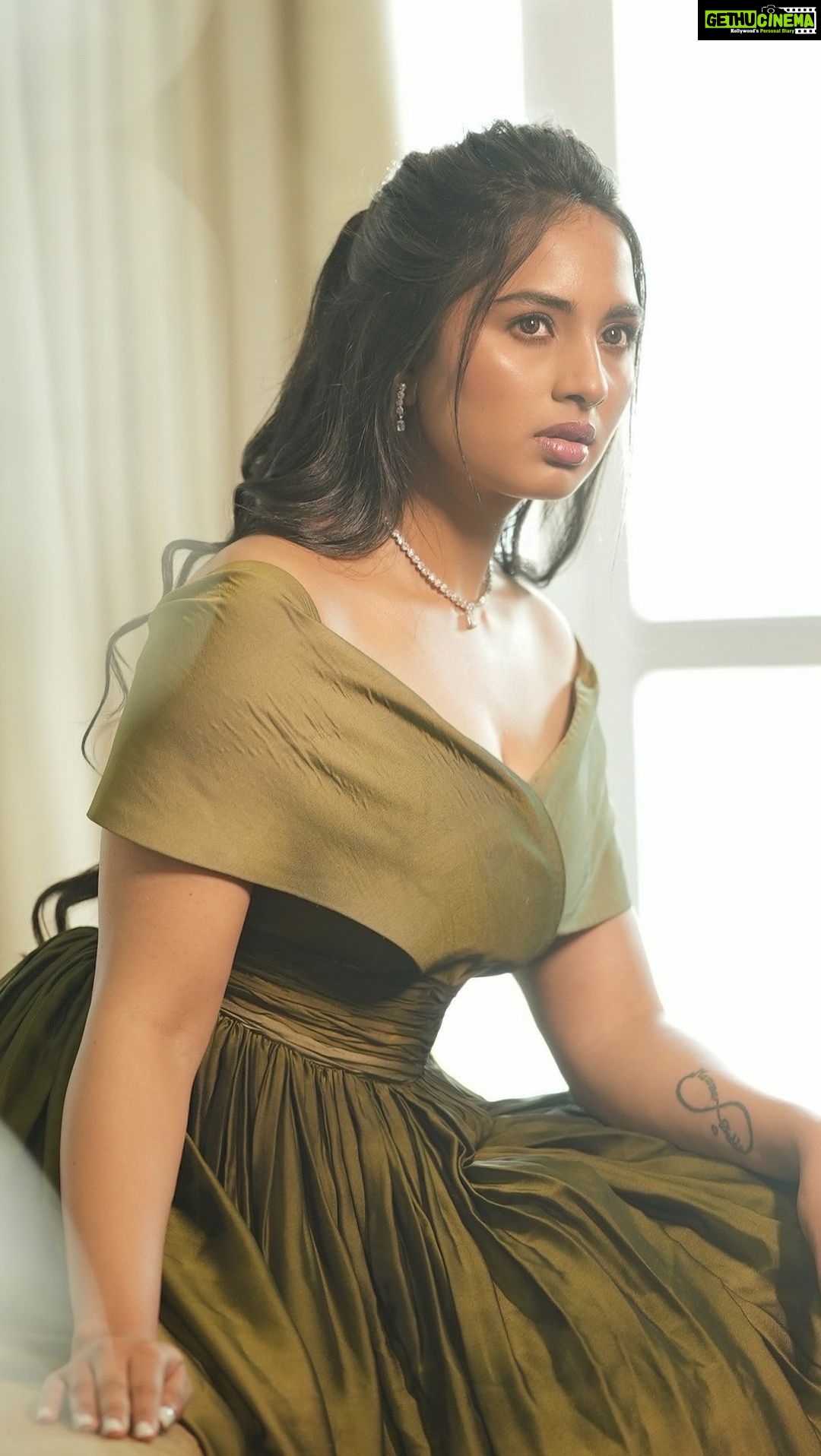 Srushti Dange Instagram - Who doesn’t like olive 🫒 Ft. #srushtidange shot by @camerasenthil Styled by @swethaindiranstylist Designed by @sindira_by_swethaindiran Makeup by @hairandmakeupbynive Hairdo by @vishaa_hairandmakeup Jewellery by @divyam_ethnic_jewelry #love #instagood #fashion #photooftheday #beautiful #photography #happy #picoftheday #cute #srushtidange #like4like #travel #instagram #style #summer #instadaily #fitness #food #fun #beauty #instalike #smile #cookuwithcomali #music #ootd #instamood #cwc #cookwithcomali #cookwithcomali4 #cookwithcomaliseason4