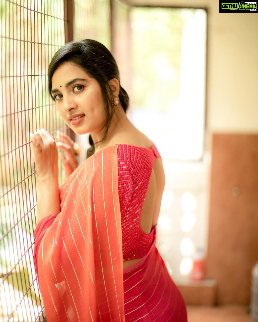 Srushti Dange Instagram - Saree is festivity! π£π£ Designer -: @nirali_design_house Makeup π @makeup_by_kez Hairdo by @banu_hairstylist_sareedrapist Jewellery by @challani_jewellery Photography by @camerasenthil Shoot organized by @rrajeshananda