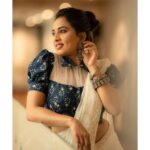 Srushti Dange Instagram - In my blue berry 🫐 smoothie 💙🤍 @indu_ig @fineshinejewels @akira_the_couture__ @vishaa_hairandmakeup @mua_supriya @camerasenthil #photography #happy #picoftheday #cute #srushtidange #like4like #travel #instagram #style #summer #srushti #fitness #food #fun #beauty #instalike #smile #cookuwithcomali #music #ootd #instamood #cwc #cookwithcomali #cookwithcomali4 #cookwithcomaliseason4