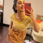 Srushti Dange Instagram - This is my dumb Mirror selfie + basic outfit kinda night 🤳🙃