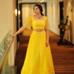 Srushti Dange Instagram - I look over and see sunshine ☀️ Styled by @swethaindiranstylist Designed by @sindira_by_swethaindiran MUA by @hairandmakeupbynive Hairdo by @vishaa_hairandmakeup Photographer by @dhanush__photography Jewellery by @sankge #photography #happy #picoftheday #cute #srushtidange #like4like #travel #instagram #style #summer #instadaily #fitness #food #fun #beauty #srushti #smile #cookuwithcomali #music #ootd #instamood #cwc #cookwithcomali #cookwithcomali4 #cookwithcomaliseason4