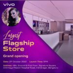 Sruthi Hariharan Instagram - India's largest Vivo Flagship Store in Indira Nagar, Bengaluru. Join me to experience the space in all its glory- 21st of Oct at 4:30 pm. See u there :)