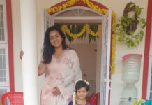 Sruthi Hariharan Instagram - They say no : "Mane katti nodu, maduve maadi nodu ." The latter is no news ... but the former . Uffff what a crazy ride of two years it has been - building a home from scratch ... way to go Jayalekshmi Hariharan. Your dream, your resilience, and your hard work, has once again put another beautiful roof over our head . . . Hope this year's Navratri brings you all a lot of positivity and love . Happy Dussera 2022 :)