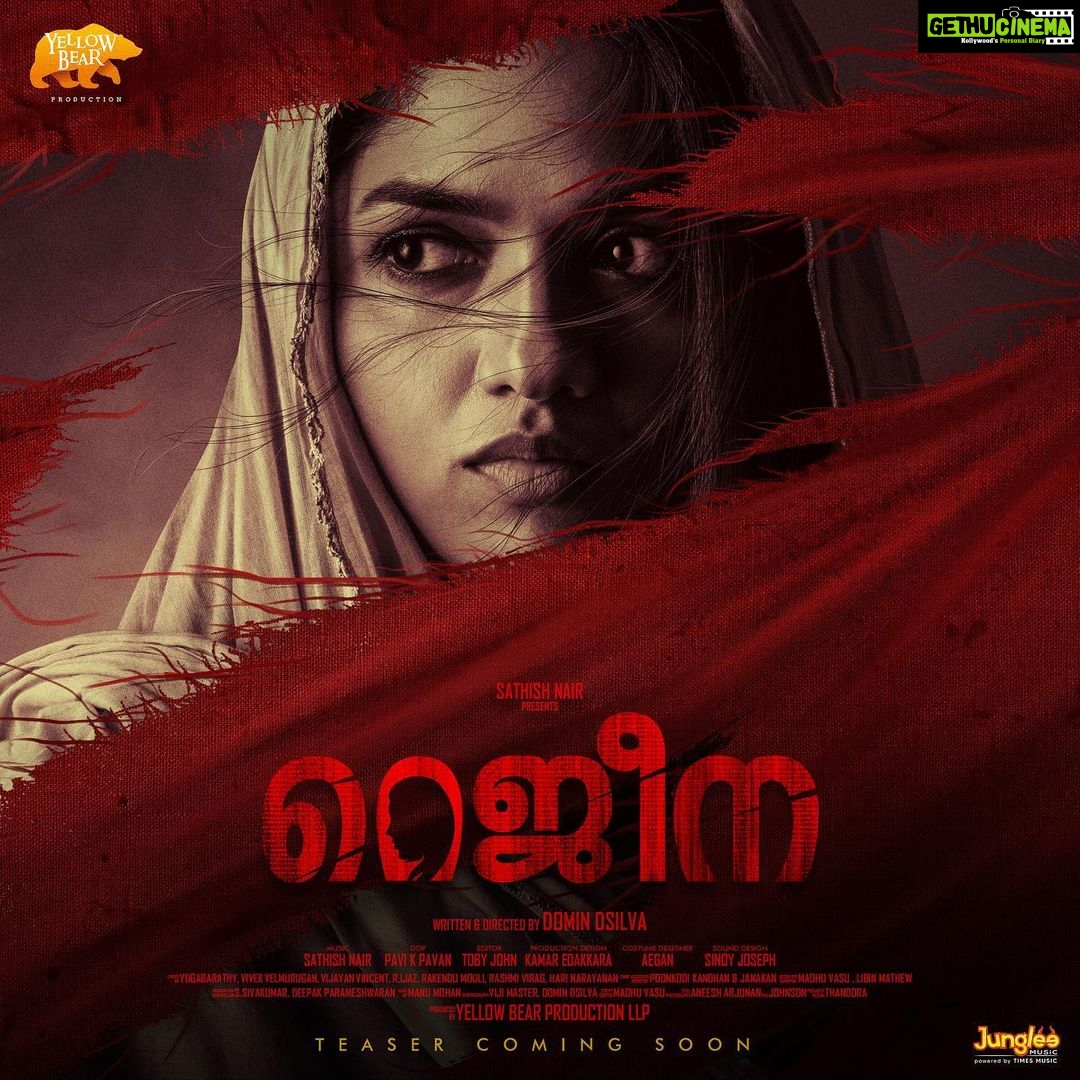 Sunaina Instagram - Teaser coming soon! @reginamovie #Reginamovie #newlookposter @domin.dsilva @sathish__nair @yellowbearproduction @pavi_k_pavan_dop