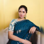 Sunaina Instagram - For #laatti (telugu) pressmeet ✨❤️ Saree ~ @aamrabylavanya Earrings ~ @bcos_its_silver Ring ~ @karnikajewelshyd Photography ~ @manish.akunuri Makeup | Hair~ @iammounikachenna Styling ~ @iammounikachenna