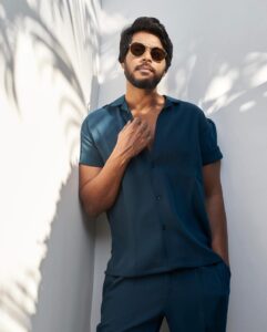 Sundeep Kishan Instagram - Keep the Belief High 🤍

Styled & Mothered by @officialanahita 
Clicked by @kalyanyasaswi 
Style team @pranathivarma.k 
Location @theorydessertbar 
Outifit @jaywalking.in