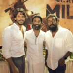 Sundeep Kishan Instagram - #CaptainMiller Begins ❤️ Along side the Incredible @dhanushkraja anna 🤍 A Universe from the beautiful brain of @thatswatitis & @sathyajyothifilms 🤍 A @gvprakash musical 🔥 @priyankaamohanofficial @highonkokken @nivedhithaa_sathish & mama @sreyas88 🤍 @shreyaas_krishna 🤗