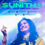 Sunitha Upadrashta Instagram - Celebrating 25plus years of my career. Thank you dear friends and music lovers for organising my USA tour starting from 1st of April 2023. See you all soon!!