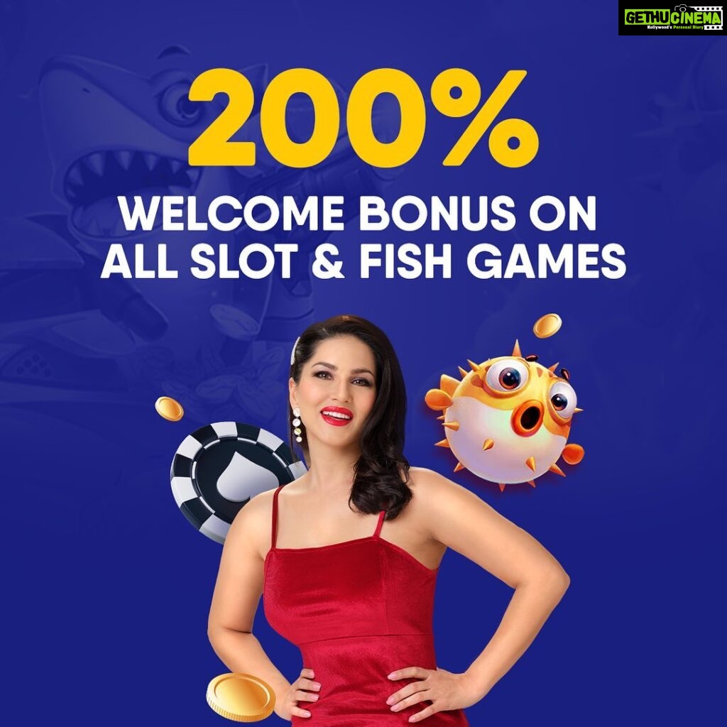 Sunny Leone Instagram - Looking for a chance to win big? Look no further than this new exciting offer! @jeetwinofficial is offering a 200% welcome bonus on all slot and fish games. That's right, you can triple your chances of winning big with this new promotion Join now from the link in my story to Play today! . . #SunnyLeone #jeetwin Mumbai, Maharashtra