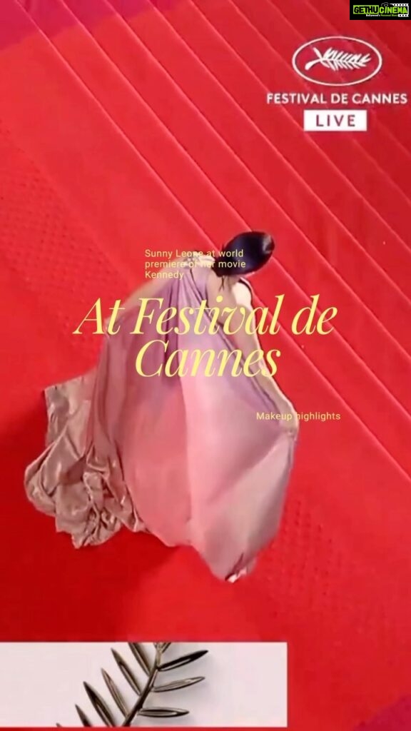 Sunny Leone Instagram - @sunnyleone at premier of her movie “Kennedy” at @festivaldecannes | @armanibeauty #armanibeauty Festival de Cannes