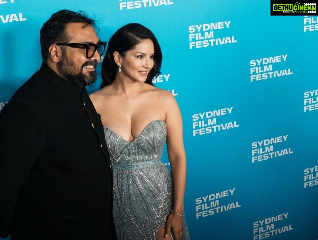 Sunny Leone Instagram - What a night!! Thank you @anuragkashyap10 for this moment. #kennedy @cinemakasam @sydfilmfest