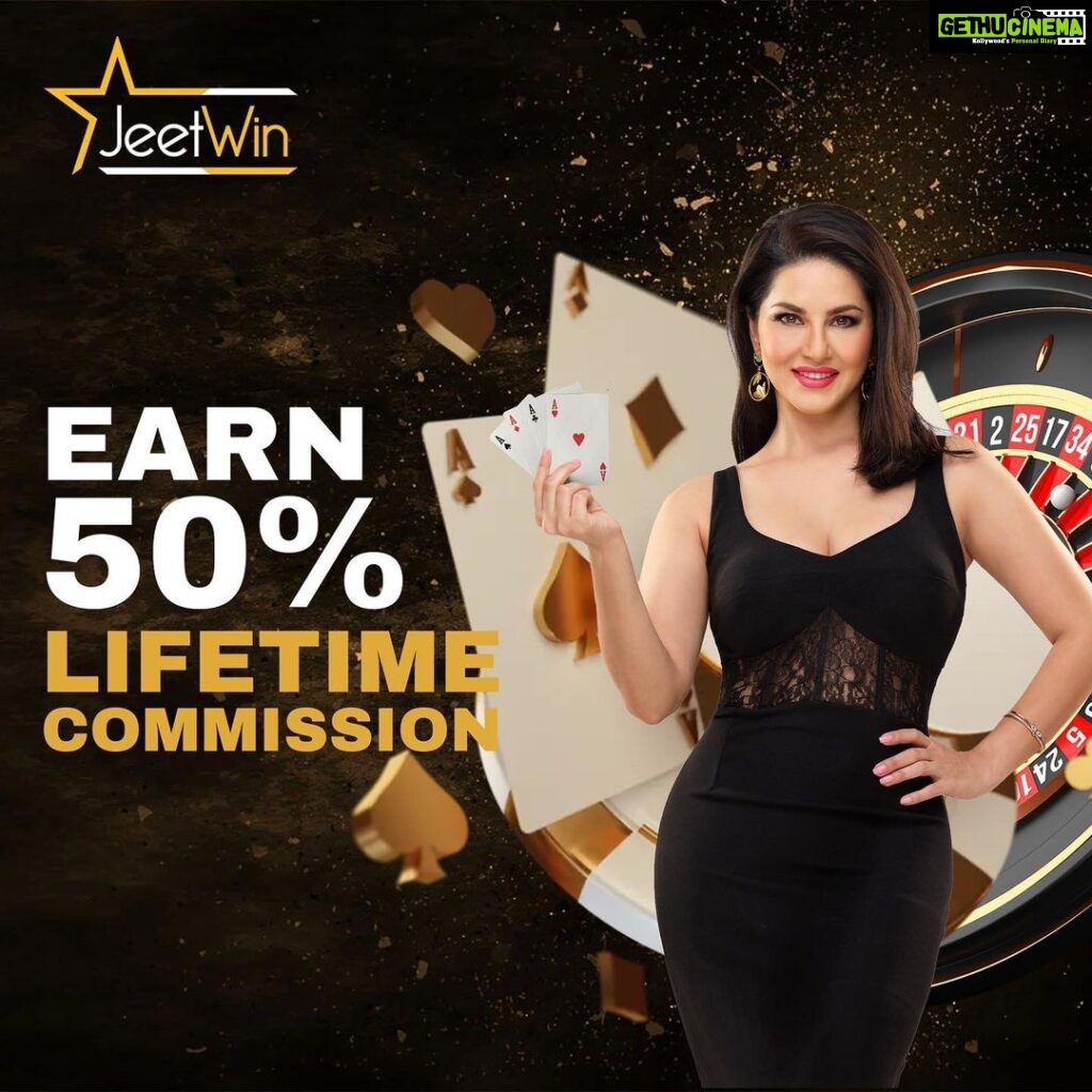 Sunny Leone Instagram - Some great news to the people who want to reach the next level. Now @jeetwinofficial offers 50% Lifetime Commission to all affiliates. Hurry up and don’t miss the opportunity! Join now from the link in my story to participate! #SunnyLeone #Jeetwin #Affiliate #Newpromotion