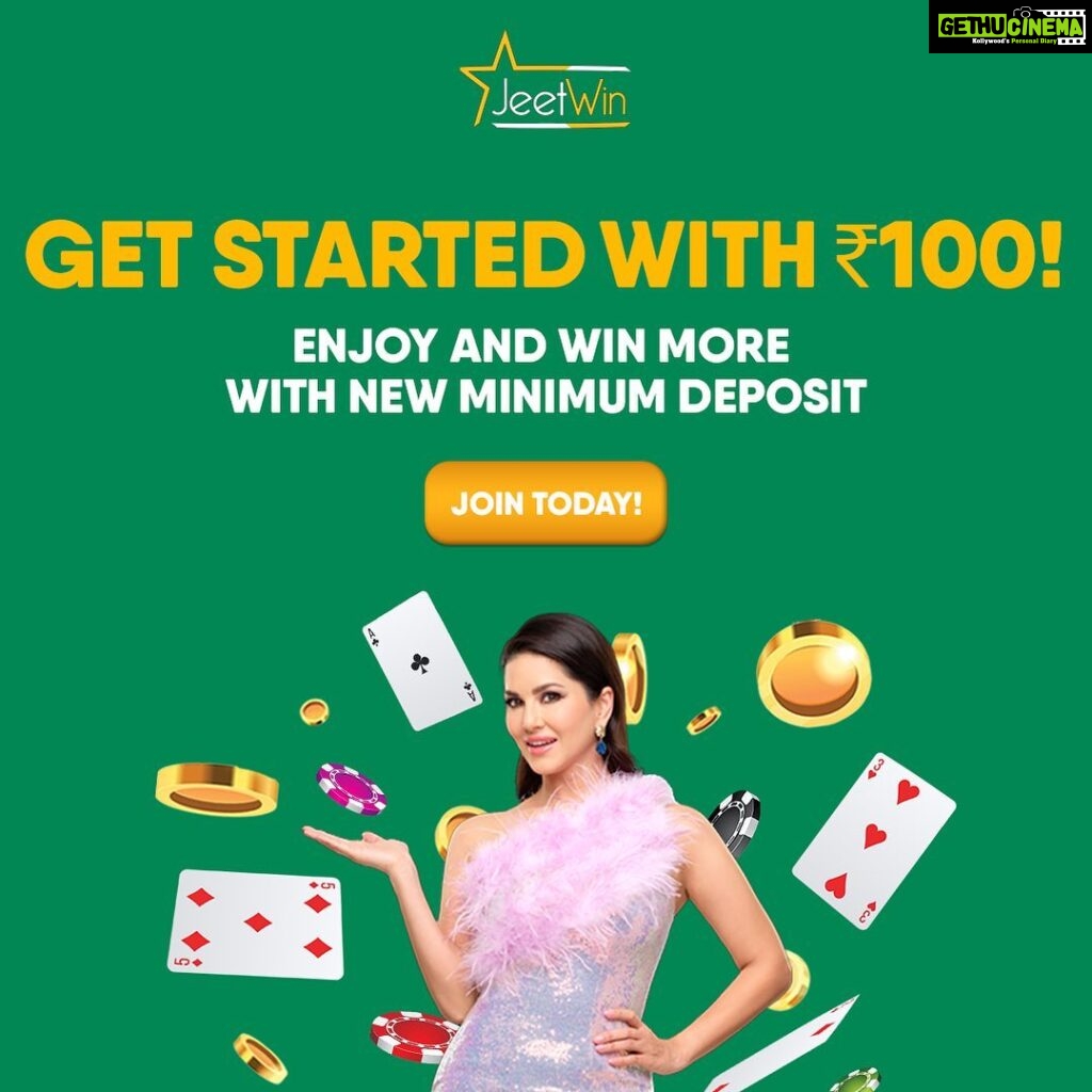 Sunny Leone Instagram - New update alert! Deposit just ₹100 and begin your exciting @jeetwinofficial journey today! Don't miss out on this amazing opportunity to win big! Join now from the link in my story to Deposit today! . . #SunnyLeone #jeetwin #deposit #play