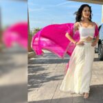 Sunny Leone Instagram - About Austin!! Outfit by @bhaktiandhitendra @bhakti_designer Earrings @the_bling_girll x @offbeatmediain Bangles @vivinia_designer_jewelery Styled by @hitendrakapopara Fashion Team @tanyakalraaa @sarinabudathoki Hmu @ricardoferrise2