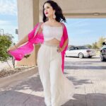Sunny Leone Instagram - About Austin!! Outfit by @bhaktiandhitendra @bhakti_designer Earrings @the_bling_girll x @offbeatmediain Bangles @vivinia_designer_jewelery Styled by @hitendrakapopara Fashion Team @tanyakalraaa @sarinabudathoki Hmu @ricardoferrise2