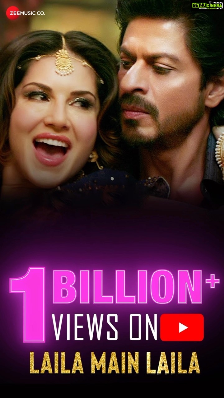 Sunny Leone Instagram - We can’t stop and we won’t stop grooving! 💃🏻 #LailaMainMaila has won ONE BILLION hearts ❤️🔥 @iamsrk @sunnyleone @pawniapandey @ramsampathofficial #shahrukhkhan #srk #sunnyleone #raaes #lailamainlaila #bollywood #bollywoodsongs