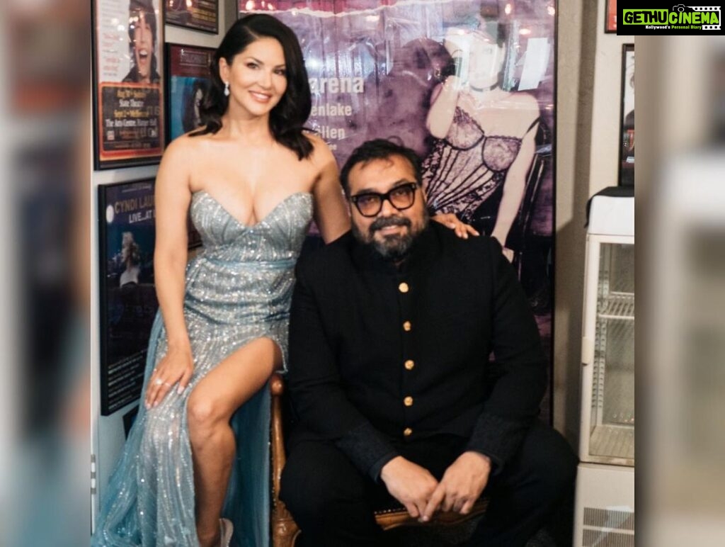 Sunny Leone Instagram - What a night!! Thank you @anuragkashyap10 for this moment. #kennedy @cinemakasam @sydfilmfest