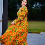 Surabhi Instagram - Lost In a tropical dream🌸🍀🍃🌼🍁 : : : Styled by @impriyankasahajananda 🫶✨️ Outfit @ewoke.studio ✨️ Makeup @glitteraisestudio ✨️ Jewlry @kushalsfashionjewellery ✨️ Captured by 📸 @verendar_photography ✨️