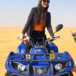 Surabhi Instagram – Had the most #exhilerating experience riding the #quadbike in the beautiful #arabiandesert 😎☀️

#desertlife #travel #vacay #dxb #dubai #adventure #desertsafari #surofficial