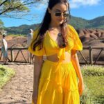 Surbhi Jyoti Instagram - Being the most colourful at @chamarel7colouredearthgeopark @mauritius.tourism Wearing @beachbum.in @anusoru Jewellery @houseofjskjewels Footwear @anse.sandals #MauritiusNow #FeelOurIslandEnergy #mauritiustourism Chamarel 7 Coloured Earth