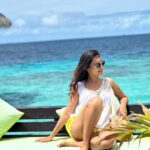 Surbhi Jyoti Instagram - My sea side saddle ... 🏖️ . . . . . . . . . . Wearing @beachbum.in @irisreps @coastalinofficial @coco_resorts Coco Palm Bodu Hithi, Maldives
