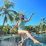 Surbhi Jyoti Instagram - This is the max I can be in the water happily 🌊👙 . . . . . . . @mauritius.tourism Wearing @tizzi.official #BeachcomberExperience @beachcomber_hotels @trouauxbichesbeachcomber Trou aux Biches Beachcomber Golf Resort & Spa