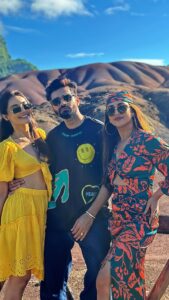 Surbhi Jyoti Instagram - 💙💜❤️ @surbhijyoti @krystledsouza @mauritius.tourism @ileauxcerfsgolfclub ##MauritiusNow #FeelOurIslandEnergy #mauritiustourism #travel #friendship #trending #insagram #reels #reelsinstagram #trendingreels #reelitfeelit