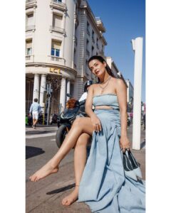 Surveen Chawla Instagram - Color pallete for the day - Denim 🩵

Outfit: @deme_love_ 
Jewellery: @mozaati
Styled by: @sukritigrover 
Styling Team: @vanigupta.23 @simrankumar19
Intern: @mahek_gada
Shot by: @faisal_miya__photuwale 

#Cannes #Cannes2023