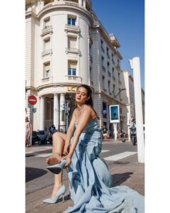 Surveen Chawla Instagram - Color pallete for the day - Denim 🩵

Outfit: @deme_love_ 
Jewellery: @mozaati
Styled by: @sukritigrover 
Styling Team: @vanigupta.23 @simrankumar19
Intern: @mahek_gada
Shot by: @faisal_miya__photuwale 

#Cannes #Cannes2023