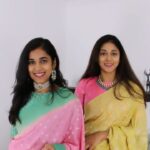 Sushma Raj Instagram - Festive vibes! . . . . . #sisters #sanfrancisco #indianwear #traditional #sareelove