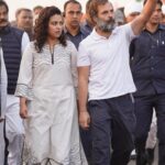 Swara Bhaskar Instagram - At a time when hate is normal & the dominant logic is that ‘no low is too low as long as the election is won’.. when society is so brutalised that we barely blink at heinous crimes, @bharatjodo yatra is a radical new imagination & expression of how we can resist hate. 💛✨🇮🇳 @incindia @rahulgandhi . Photographer: @_jaiswalashish Ujjain MP India