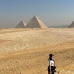 Swara Bhaskar Instagram - Customary tourist Pyramid pilgrimage ! Stunning what humans living thousands of years ago created! 💛🌎✨ #giza #cairodiaries #travelgram Giza pyramid complex