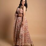 Swathishta Krishnan Instagram - 🌼❤️😊 . . . . Outfit: label_afeera Mua @kirthana_mua Shot by @mikkie_photographhy