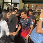 Swathishta Krishnan Instagram - 🤍🤍🤍🤍 That was an amazing day , it was lovely meeting Shivanna sir 🤍🙏 . . . . #cskvsrcb