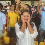 Swathishta Krishnan Instagram - 🤍🤍🤍🤍 That was an amazing day , it was lovely meeting Shivanna sir 🤍🙏 . . . . #cskvsrcb