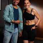 Taapsee Pannu Instagram - Months of grilling and hard work only so i could have the biscuits and he could have his cup of tea. @sujeetkargutkar you finally have the picture and I’m off to have my chole bhature and croissants !