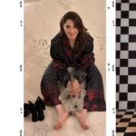 Tamannaah Instagram - Clothes so comfy, we didn't want to get changed. 💁🏻‍♀️😋 PS: @manishmalhotra05 Pebbles and I loved your collection at @lakmefashionwk