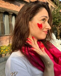 Tamannaah Instagram - Happy Holi from Nepal❤️