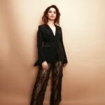 Tamannaah Instagram - If you do what’s Suit-able, you’ll be at sheer peace 🤵🏻‍♀️🤵🏻‍♀️🤵🏻‍♀️ Thank you @realbollywoodhungama for the Most Stylish Trendsetter Award Outfit: @gretelz.milano Jewels: @herstoryjewels Footwear: @louboutinworld Stylist: @lakshmilehr Styling team: @gaurvivdesai Hair: @tinamukharjee assisted by @palashipramanik Makeup: @kirandenzongpa assisted by @karchung_gurung_ Photographer: @kadamajay