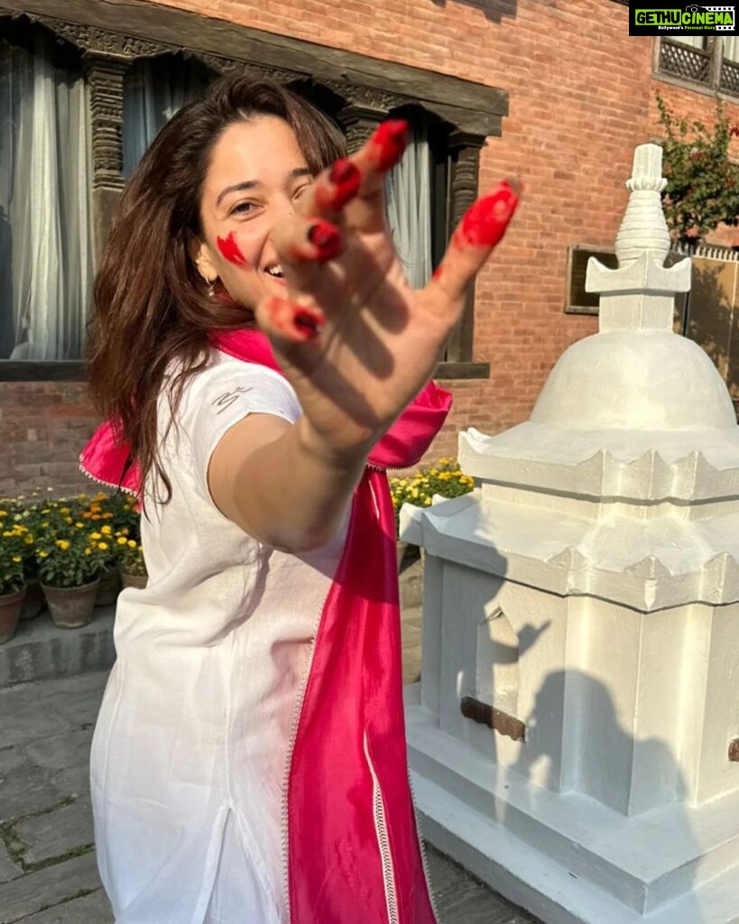 Tamannaah Instagram - Happy Holi from Nepal❤️