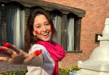 Tamannaah Instagram - Happy Holi from Nepal❤️