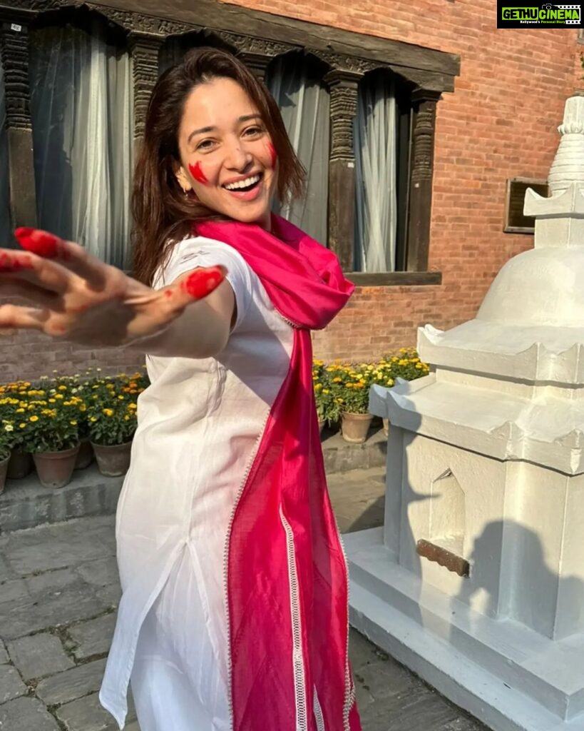 Tamannaah Instagram - Happy Holi from Nepal❤️