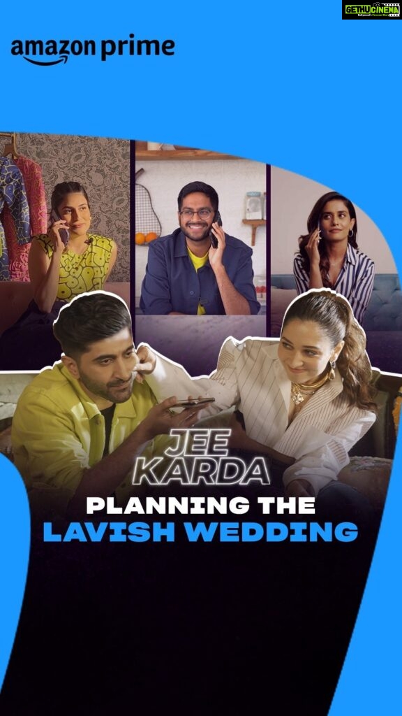 Tamannaah Instagram - stress, chaos, jhagda aur fir mazaa! the things it takes to make a Lav-ish Wedding 😉 plan the wedding with @shivesh17, @papadontpreachbyshubhika & @bhaiyajiismile for @suhailnayyar @tamannaahspeaks watch #JeeKardaOnPrime, June 15