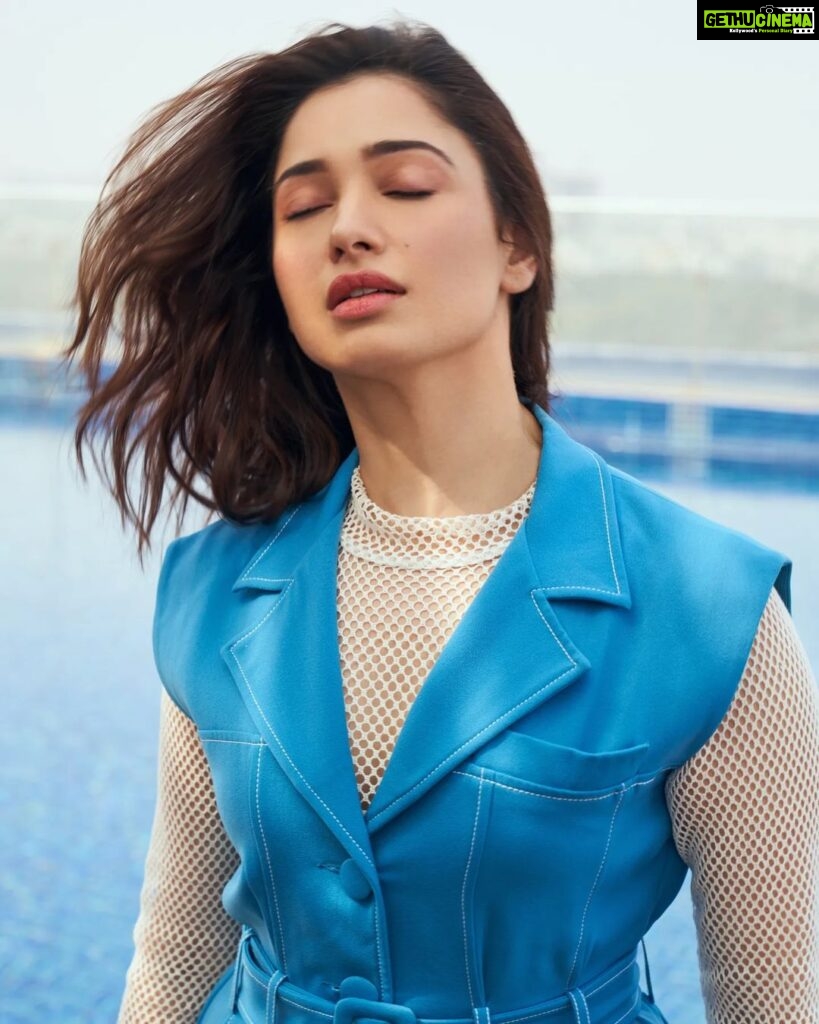 Tamannaah Instagram - You can run but you can't Hyde(rabad). Back in the city! #GurthundaSeethakalamOnDec9th Outfit: @studiomoonray Jewellery: @blingsutra @ascend.rohank Heels :@louboutinworld Styled by: @shaleenanathani Assisted by: @vasudhaguptaa Makeup: @billymanik81 Hair: @themadhurinakhale Photographed by: @eshaangirri