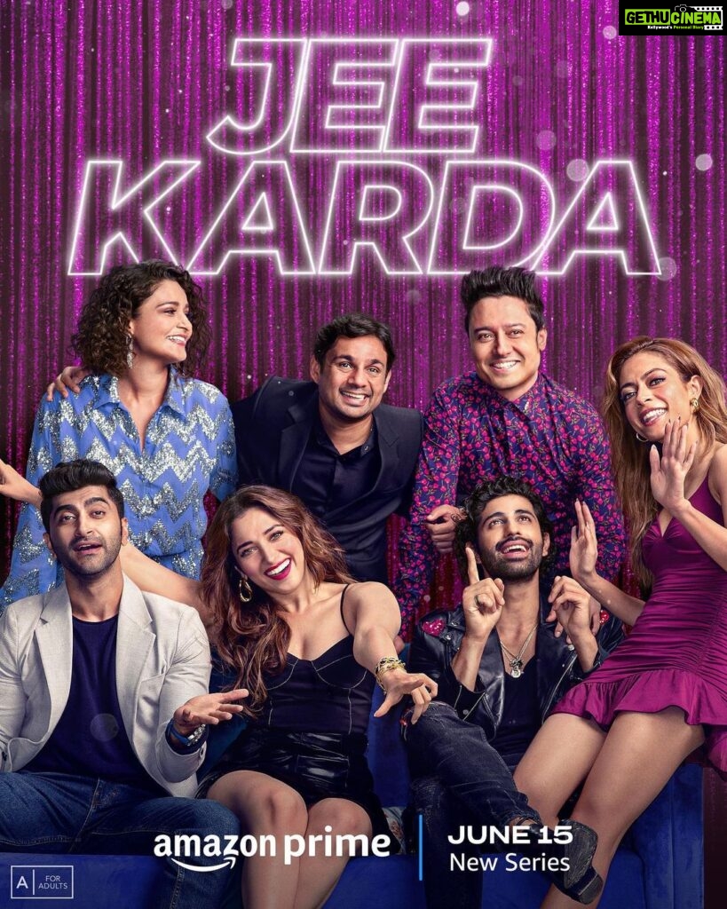 Tamannaah Instagram - This party of 7 is about to begin! ✨ Watch #JeeKardaOnPrime, June 15 only on @primevideoin @aashimgulati @suhailnayyar @anyasinghofficial @hussain.dalal @samvednasuwalka @sayan1164 @nonu_chidiya @homster #DineshVijan @abbasdalal @poovijan @parekhashni @sachinjigar @rashmeetkaur @jigarsaraiya @maddockfilms @tseries.official