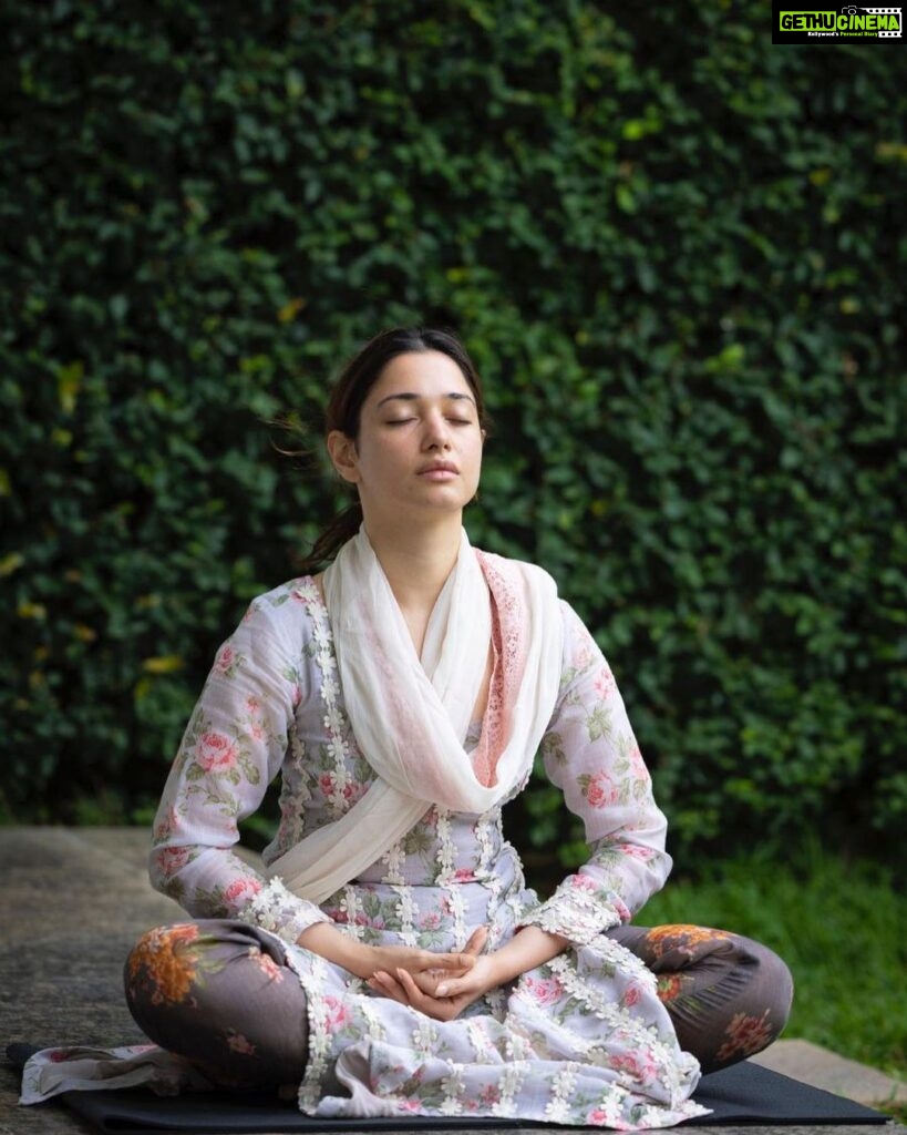 Tamannaah Instagram - Finding balance on and off the mat! 🧘🏻‍♀️🧘🏻‍♀️🧘🏻‍♀️ For the longest time yoga for me was all about getting the posture correct, doing all asanas the right way. But all that changed last year. Through the teachings of @sadhguru and during my visits to the @isha.foundation, I began to truly understand the true purpose of yoga. Simply put, it is an intricate, detailed user’s manual of the body. If you look beyond the asanas, it will open up a whole new world. 🤍 I’ve taken the learnings and created a way of life that helps me to listen, explore, and to unlock the hidden potentials within myself. Every practice of yoga today takes me on a journey of self-discovery, revealing the intricate connection between the breath, mind, and spirit. ✨ I hope that in the future, we don’t have to dedicate a day for yoga to celebrate its true potential… but that it becomes a part of our journey to becoming the best versions of ourselves… both physically and mentally! Happy International Yoga Day… now go unlock your full potential. 😉 #InternationalYogaDay