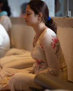Tamannaah Instagram - Finding balance on and off the mat! 🧘🏻‍♀️🧘🏻‍♀️🧘🏻‍♀️

For the longest time yoga for me was all about getting the posture correct, doing all asanas the right way. But all that changed last year. 

Through the teachings of @sadhguru and during my visits to the @isha.foundation, I began to truly understand the true purpose of yoga. Simply put, it is an intricate, detailed user’s manual of the body. If you look beyond the asanas, it will open up a whole new world. 🤍

I’ve taken the learnings and created a way of life that helps me to listen, explore, and to unlock the hidden potentials within myself. 

Every practice of yoga today takes me on a journey of self-discovery, revealing the intricate connection between the breath, mind, and spirit. ✨

I hope that in the future, we don’t have to dedicate a day for yoga to celebrate its true potential… but that it becomes a part of our journey to becoming the best versions of ourselves… both physically and mentally!

Happy International Yoga Day… now go unlock your full potential. 😉

#InternationalYogaDay